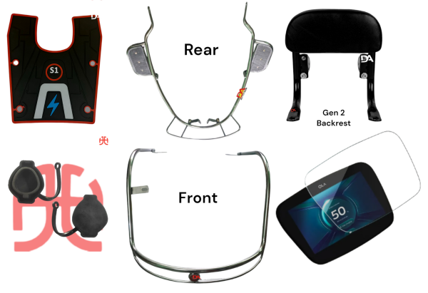 OLA S1 Air, S1X and S1 Pro (Gen 2) Combo Kit Stainless Steel Safety Guard 5 in 1