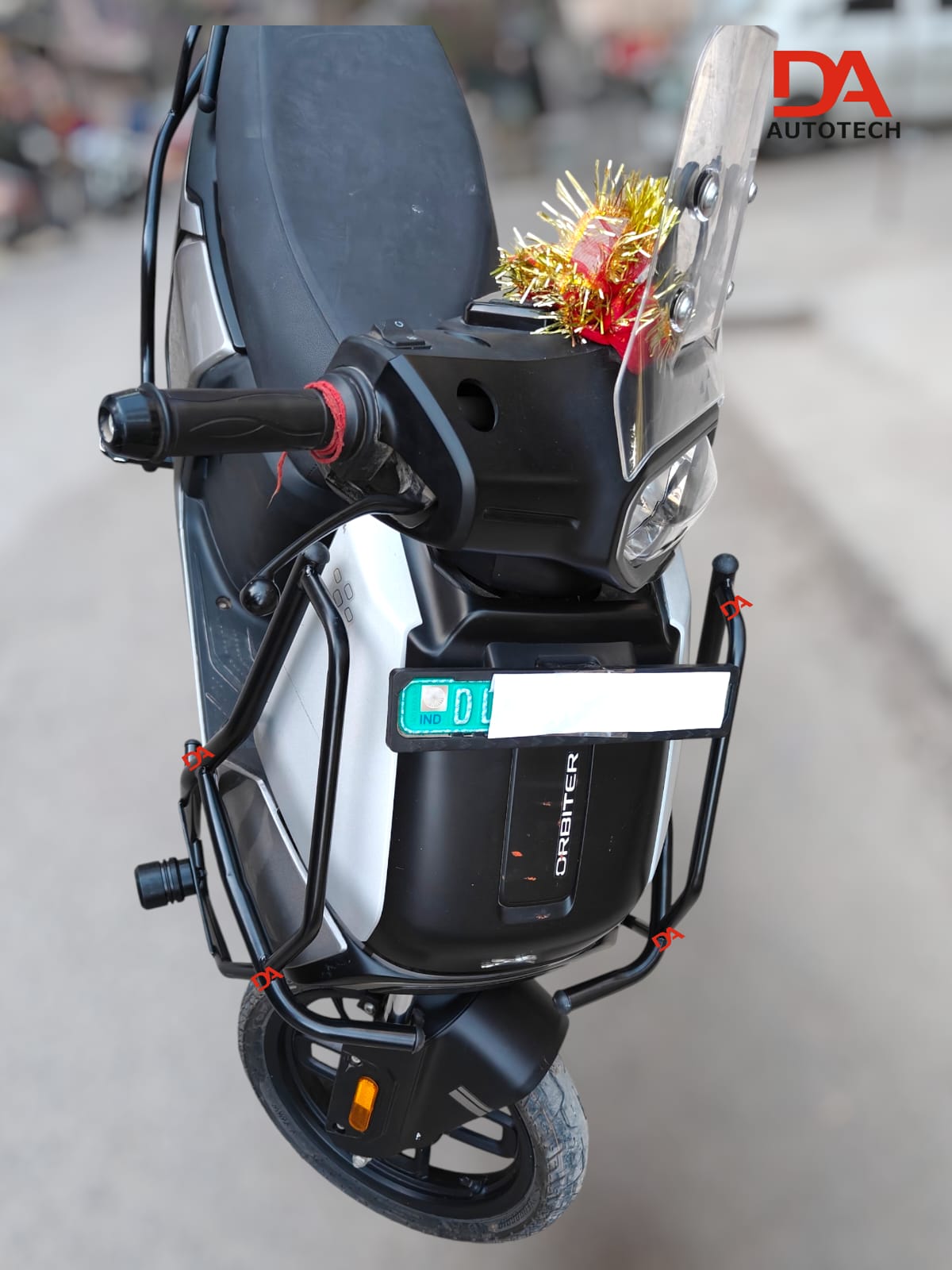 TVS Orbiter Spider Crash Guard (Black Motta Pipe) - Image 2